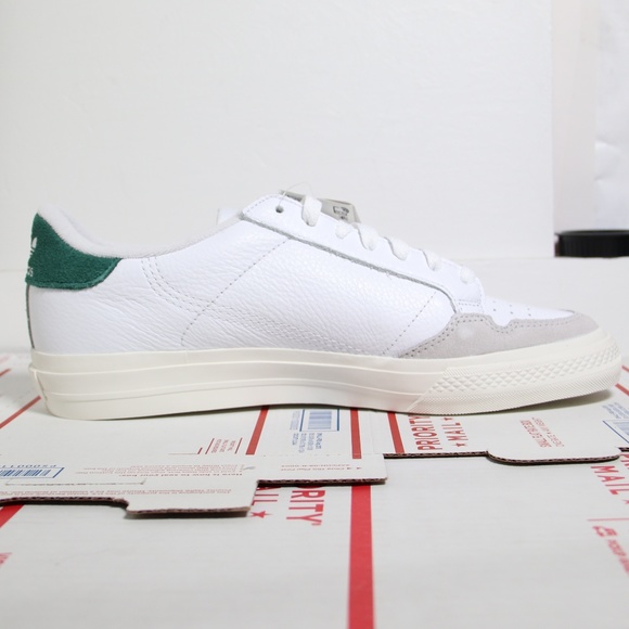 Adidas White Leather Continental Vulc Sneakers - Picture 2 of 7